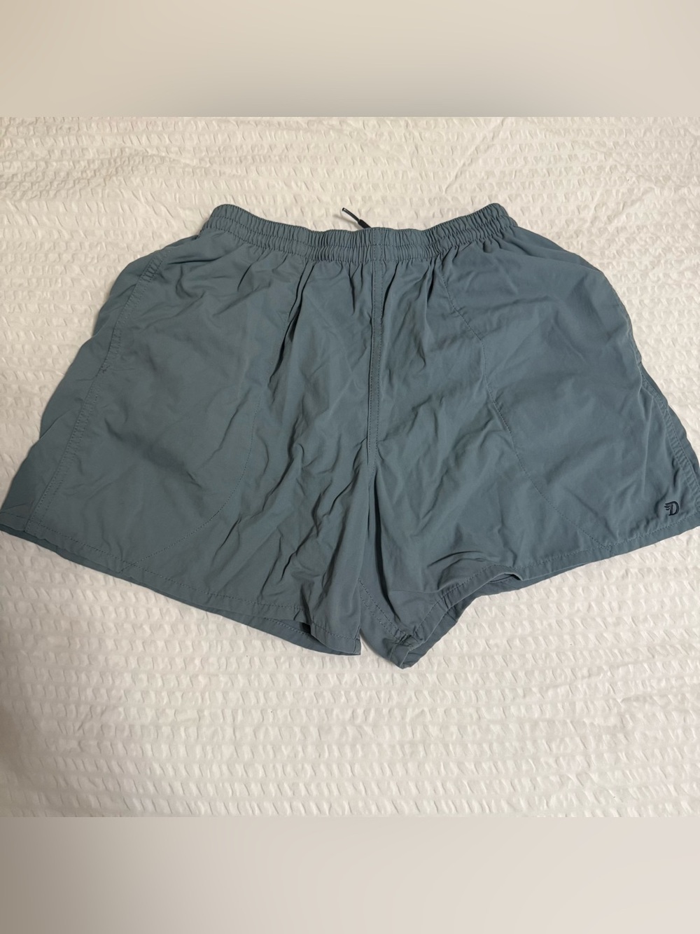 Duck Camp Men's Casual Elastic Waist 5” Shorts - Slate Blue (2 pairs)